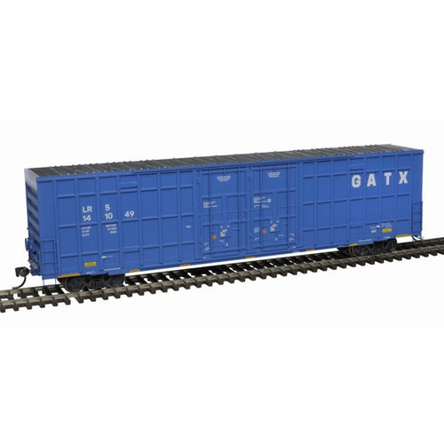 Atlas HO Gunderson 7550 Double Plug-Door Boxcar - GATX LRS #141190 (blue, white)