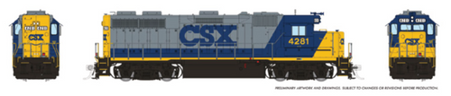 Rapido Trains HO EMD GP39 (DC/DCC/Sound): CSX (Bright Future - YN2)