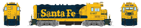 Rapido Trains HO ATSF CF7 w/ Square Cab (DC/DCC/Sound): AT&SF (Yellow Warbonnet)