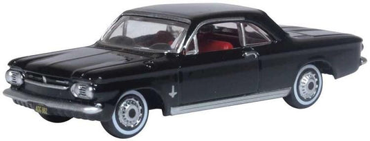 Oxford Diecast HO 1963 Chevrolet Corvair Coupe - Tuxedo Black