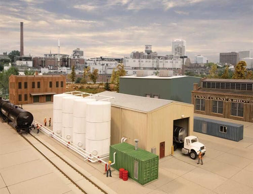 Walthers Cornerstone HO Corn Syrup Transfer - Transload Facility - Kit