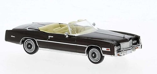 Brekina HO 1975 Cadillac Eldorado Convertible - Top Down (metallic brown)