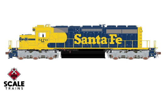 ScaleTrains Rivet Counter HO EMD SD40-2 w/DCC & Sound w/Ditch Lights - Santa Fe
