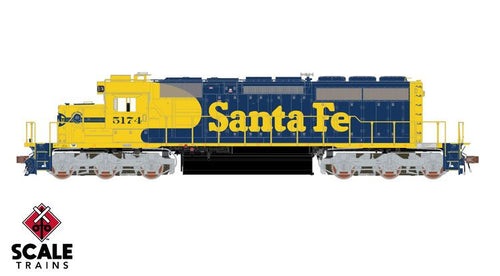 ScaleTrains Rivet Counter HO EMD SD40-2 w/DCC & Sound - Santa Fe