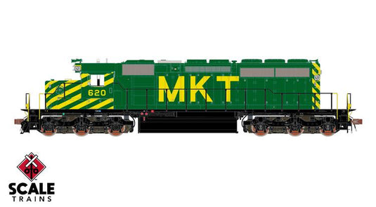 ScaleTrains Rivet Counter HO EMD SD40-2 w/DCC & Sound - MKT / Missouri-Kansas-Texas
