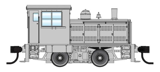 Walthers Mainline HO Plymouth ML-8 Industrial Switcher - DCC only - Silver with Black Stripes