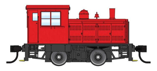 Walthers Mainline HO Plymouth ML-8 Industrial Switcher - DCC only - Red with Pilot Stripes