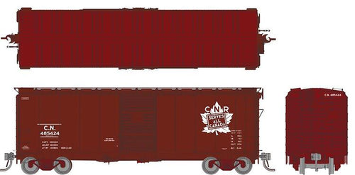Rapido Trains HO 1937 AAR 40' Boxcar - Canadian National (Serves All Canada)