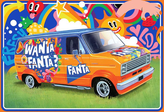 AMT 1/25 1977 Ford Custom Van - Fanta