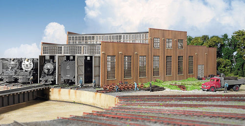 Walthers Cornerstone HO 3 Stall Modern Roundhouse - Kit