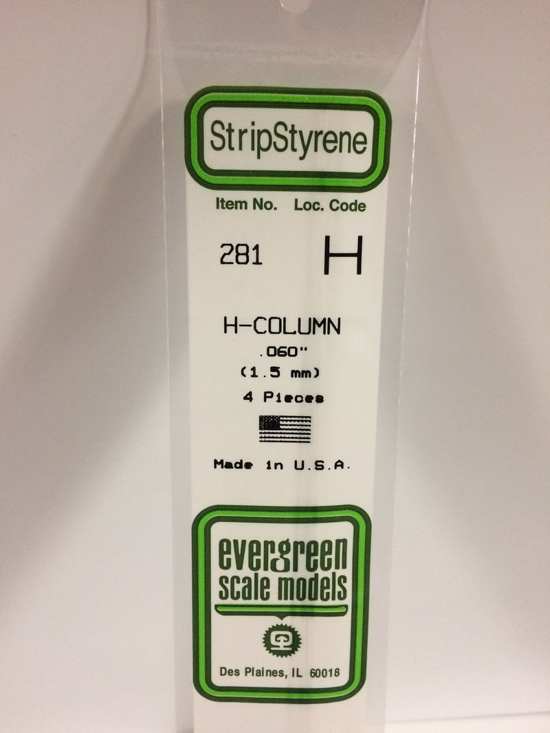 Load image into Gallery viewer, Evergreen Profilé en H de styrène – .060″ (269-281)
