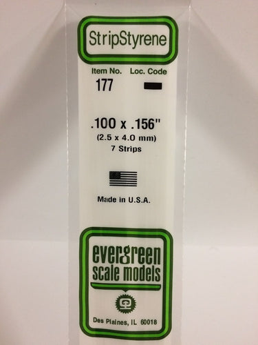 Evergreen Styrene Strip .100