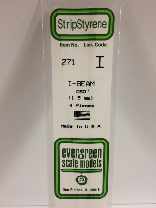 Evergreen Styrene I-Beam .060"
