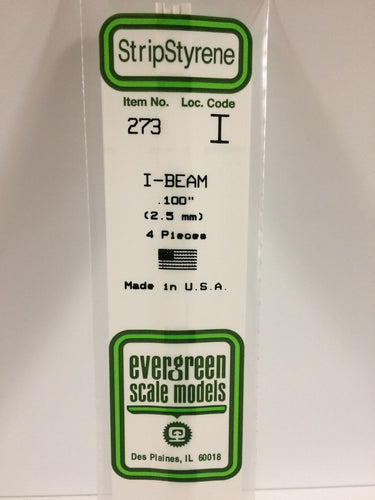 Evergreen Styrene I-Beam .100