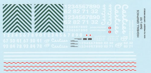 Highball Graphics Decals HO Cartier Mining Co.