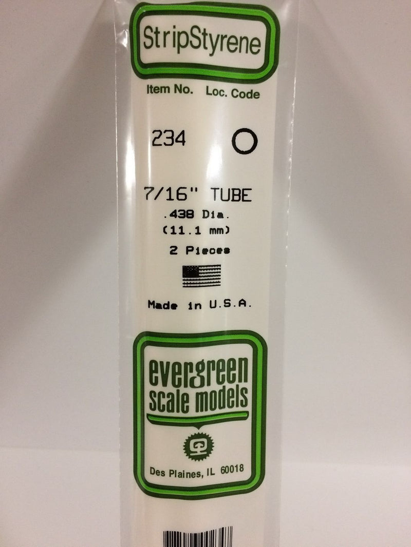 Load image into Gallery viewer, Evergreen Tube rond de styrène – 7/16″ (.438″) (269-234)
