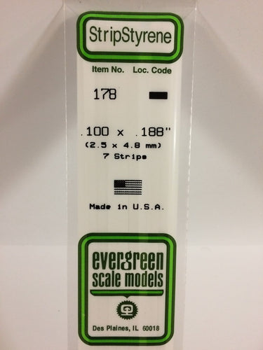 Evergreen Styrene Strip .100