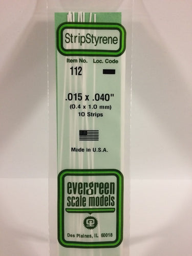 Evergreen Styrene Strip .015