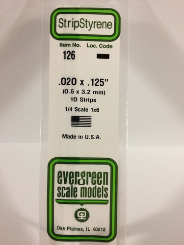 Evergreen Styrene Strip .020