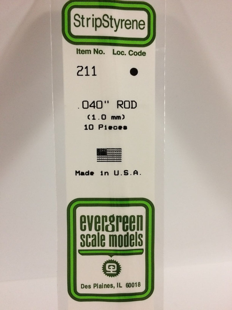 Load image into Gallery viewer, Evergreen Tige de styrène – .040″ (269-211)

