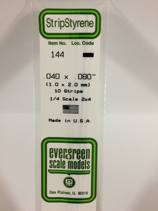 Evergreen Styrene Strip .040"x.080"