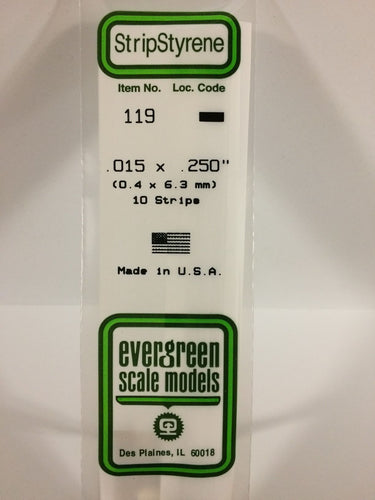Evergreen Styrene Strip .015
