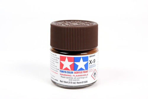Tamiya Paint X9 Gloss Brown 10ml.