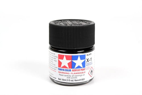 Tamiya Paint X1 Gloss Black 10ml.