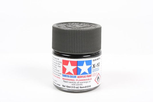 Tamiya Paint X10 Gloss Gun Metal 10ml.