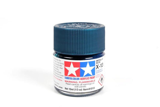 Tamiya Paint X13 Gloss Metallic Blue 10ml.
