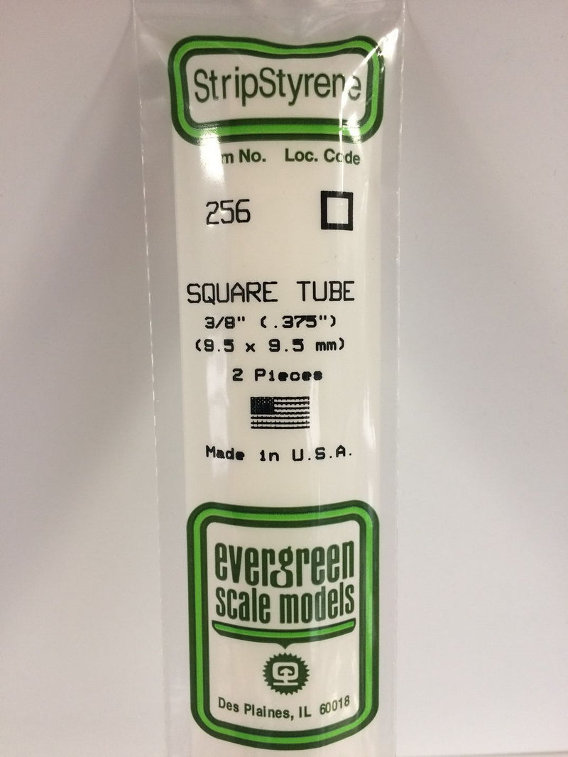 Chargez l'image dans la visionneuse de la galerie, Evergreen Tube carré de styrène – 3/8″ (.375″) (269-256)
