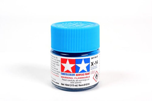 Tamiya Paint X14 Gloss Sky Blue 10ml.