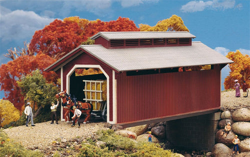 Walthers Cornerstone HO Willow Glen Covered Bridge - Kit