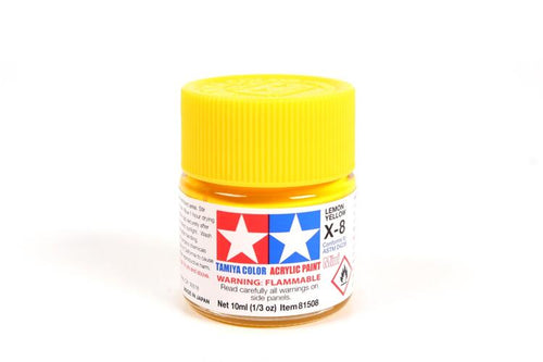 Tamiya Paint X8 Gloss Lemon Yellow 10ml.