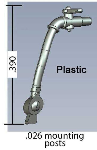 Cal Scale HO Locomotive Air Hose - Plastic - pkg(2)
