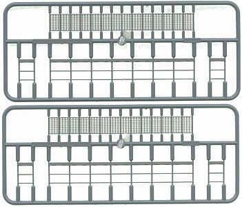 Tichy Train HO Open Grate Platforms - With Handrails - Each: 3/8 x 3-7/8  1 x 9.8cm