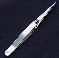 Mascot Cross Lock Tweezers  4-1/2
