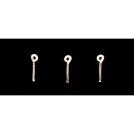 Detail Associates HO Formed Wire Eye Bolt Lift Rings - Scale 3-1/2  8.9cm pkg(12)