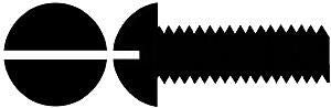 Walthers Tools Brass Machine Screw #00-90 3/8 Round head 12pk