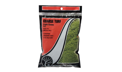 Woodland Scenics Coarse Turf T63 Light Green 21.6 cu in (353 cu cm)