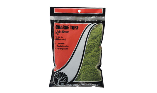 Woodland Scenics Coarse Turf T63 Light Green 21.6 cu in (353 cu cm)