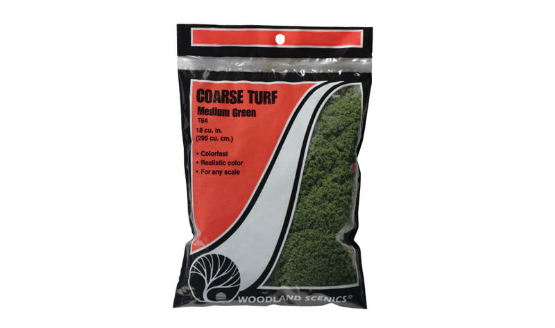 Load image into Gallery viewer, Flocage Woodland Scenics Vert moyen Coarse sachet T64
