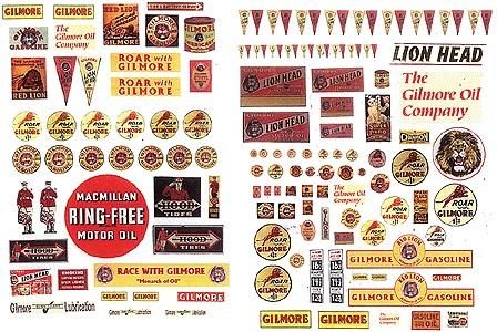JL Innovative Signs - Vintage Gilmore Gas Signs 1930s-40s pkg(107)