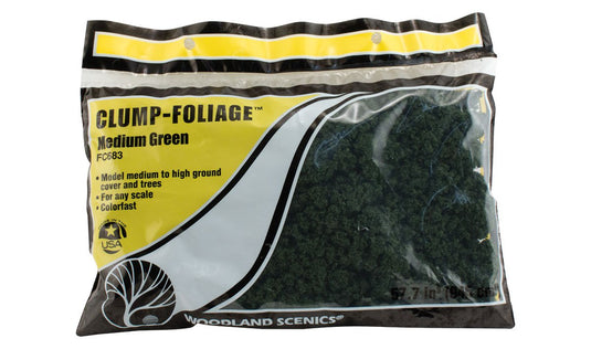 Woodland Scenics Clump-Foliage Medium Green 1 Quart 946mL