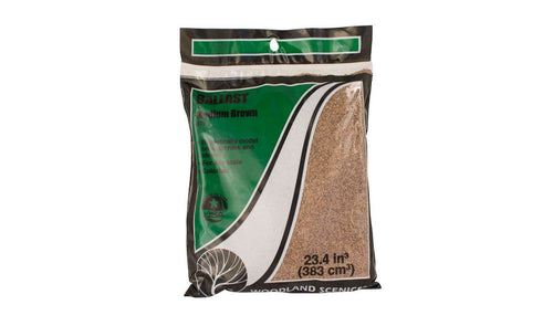 Woodland Scenics Ballast Medium Brown 12oz 340g