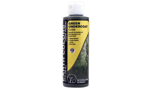 Woodland Scenics Earth Colors Liquid Pigment - Green Undercoat 8oz 237mL Bottle