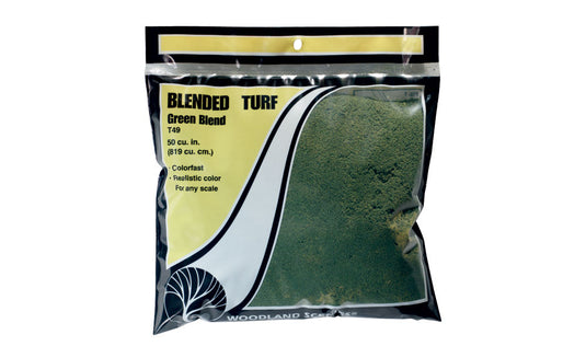 Woodland Scenics Blended Turf Green Blend  54 Cubic In 885 Cubic cm