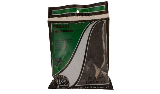 Woodland Scenics Ballast Medium Cinder 12oz 340g
