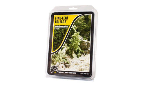 Woodland Scenics Fine Leaf Foliage - Medium Green - 75 in3 (1.22 dm3)