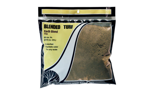 Woodland Scenics Blended Turf Earth Blend 54 cu in 885 cu cm